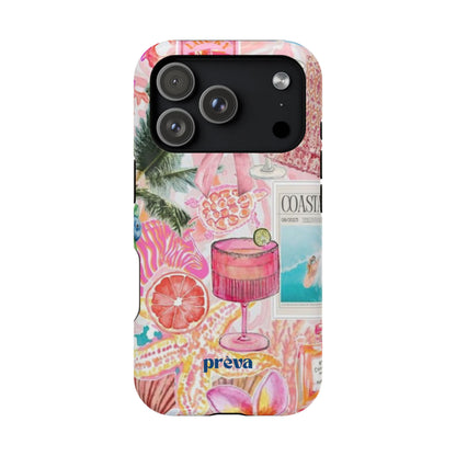 Pink Cocktail Collage Phone Case