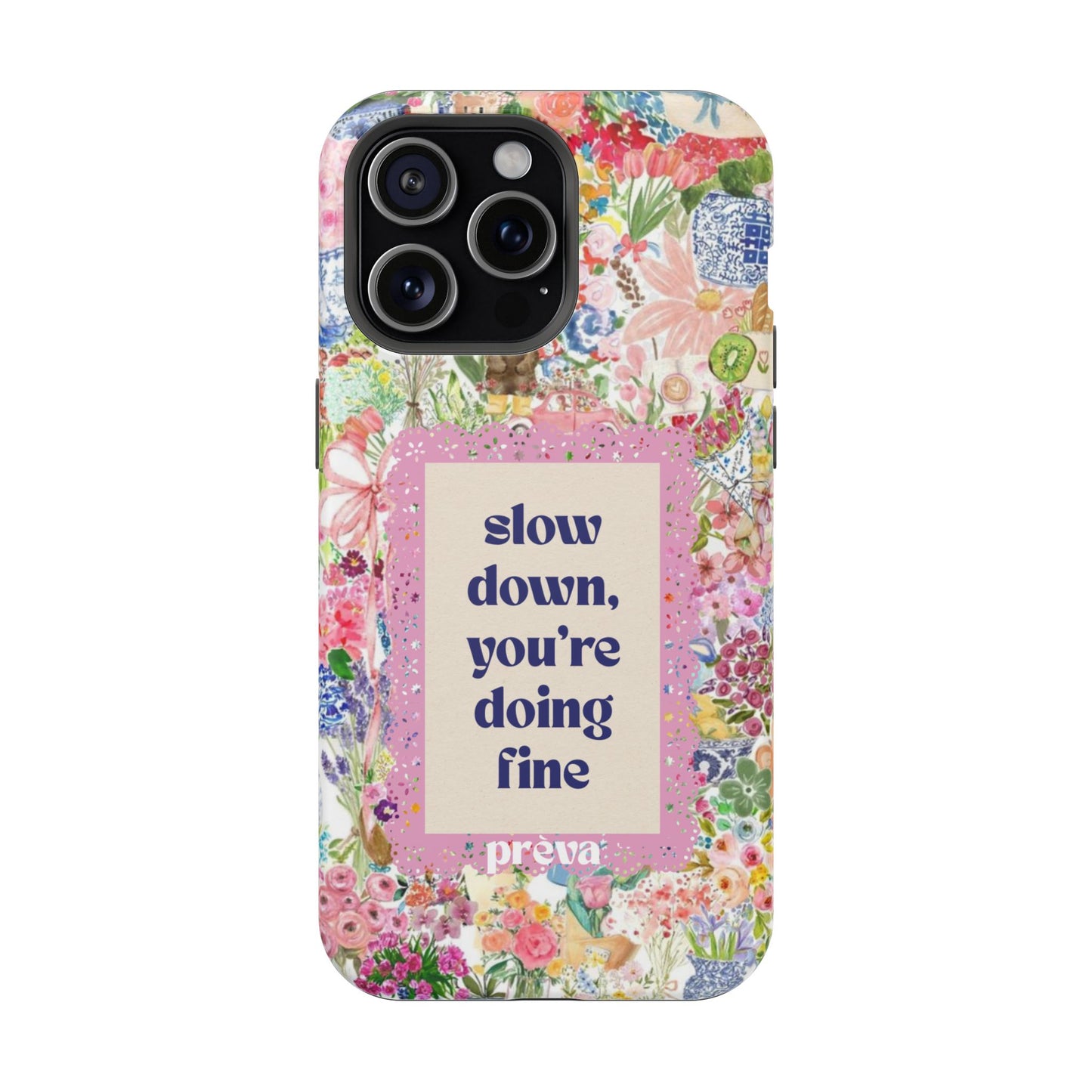 Slow Down Flowers x notsoken Phone Case