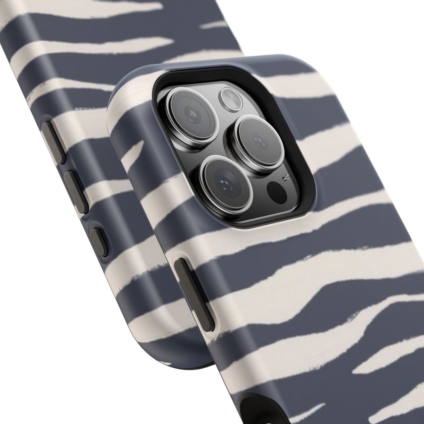 Navy & Cream Zebra Phone Case