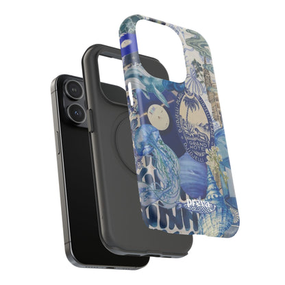 Blue Night Collage Phone Case