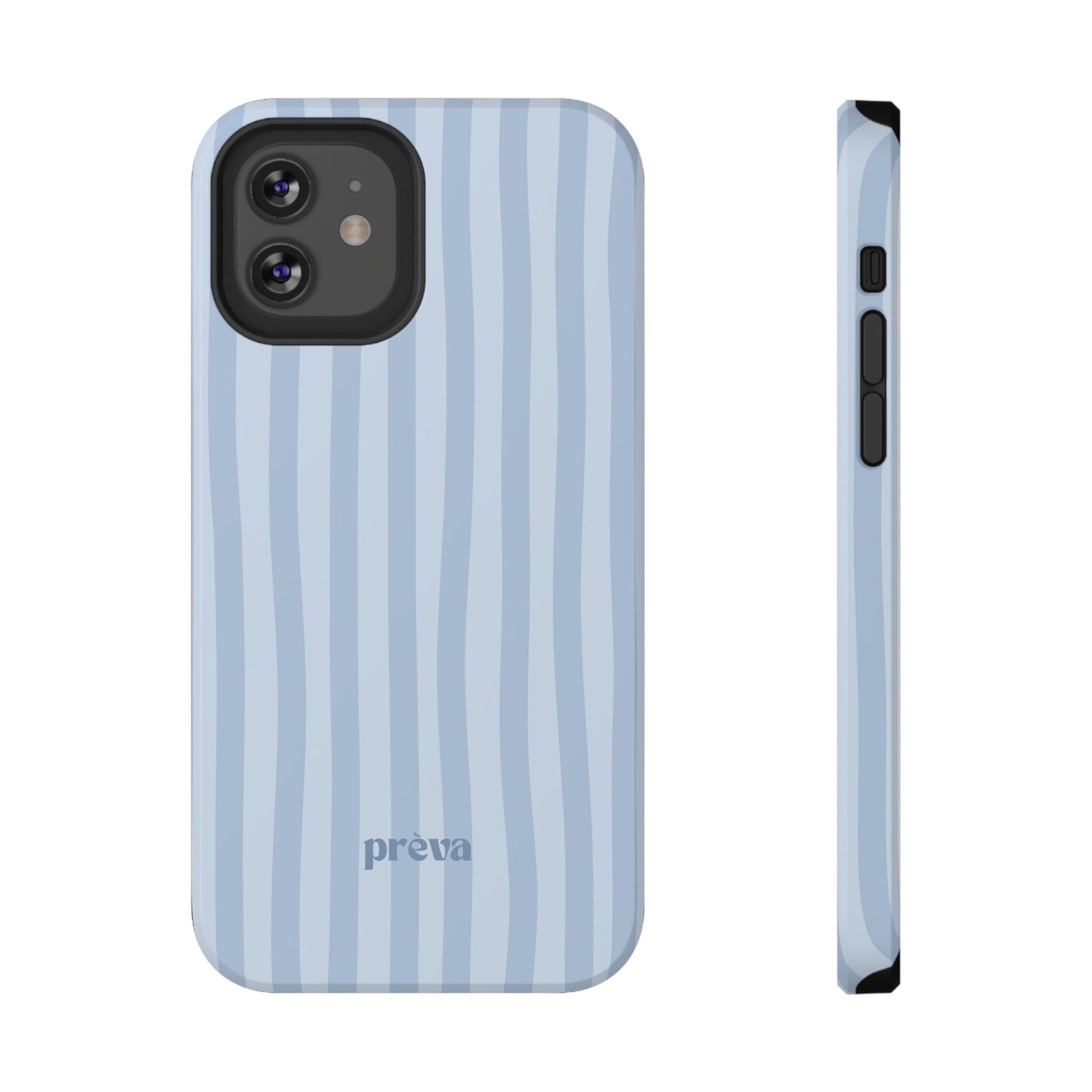 Pastel Blue Stripes Phone Case