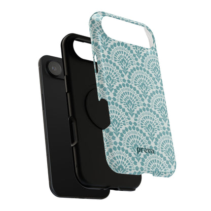 Aqua Lace Pattern Phone Case