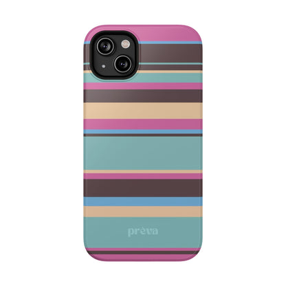 Cocoa Palm Stripes Phone Case