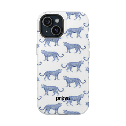 Blue Leopard Pattern Phone Case