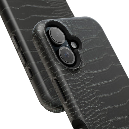 Black Croc Phone Case