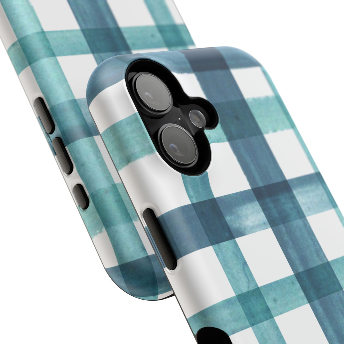 Teal Plaid Phone Case