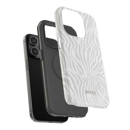 Zebra White Wave Phone Case