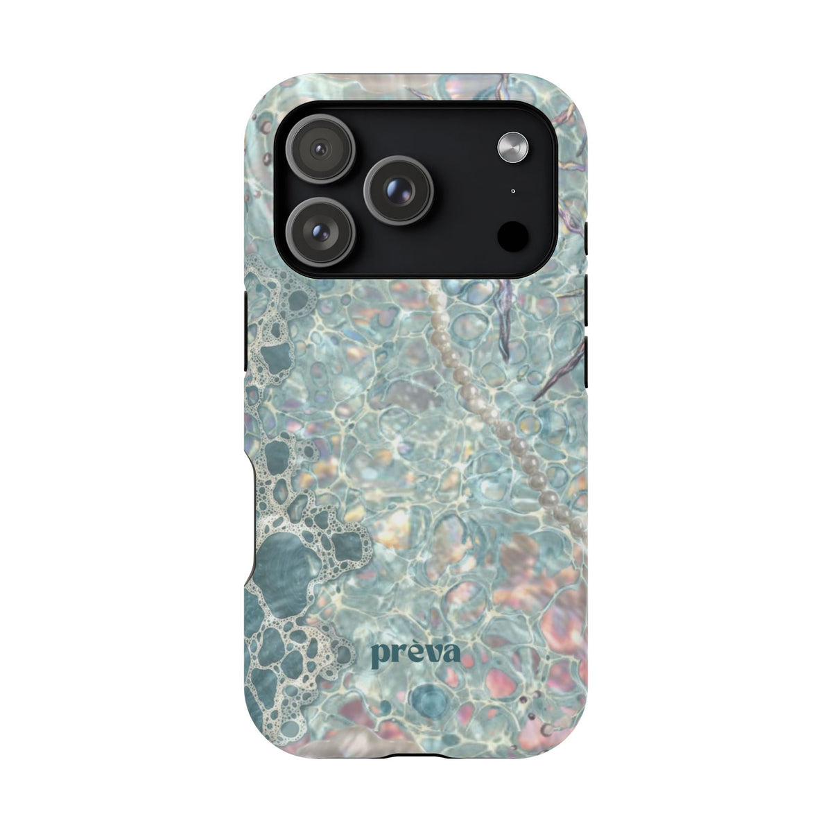 Marbled Seafoam Impact-Resistant Phone Case