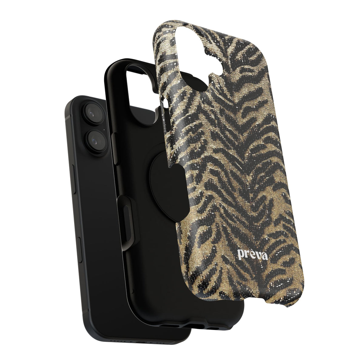 Phone Case — Impact‑Resistant Tiger Print Rug Texture
