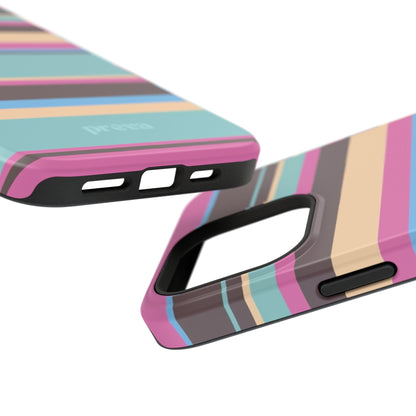 Cocoa Palm Stripes Phone Case