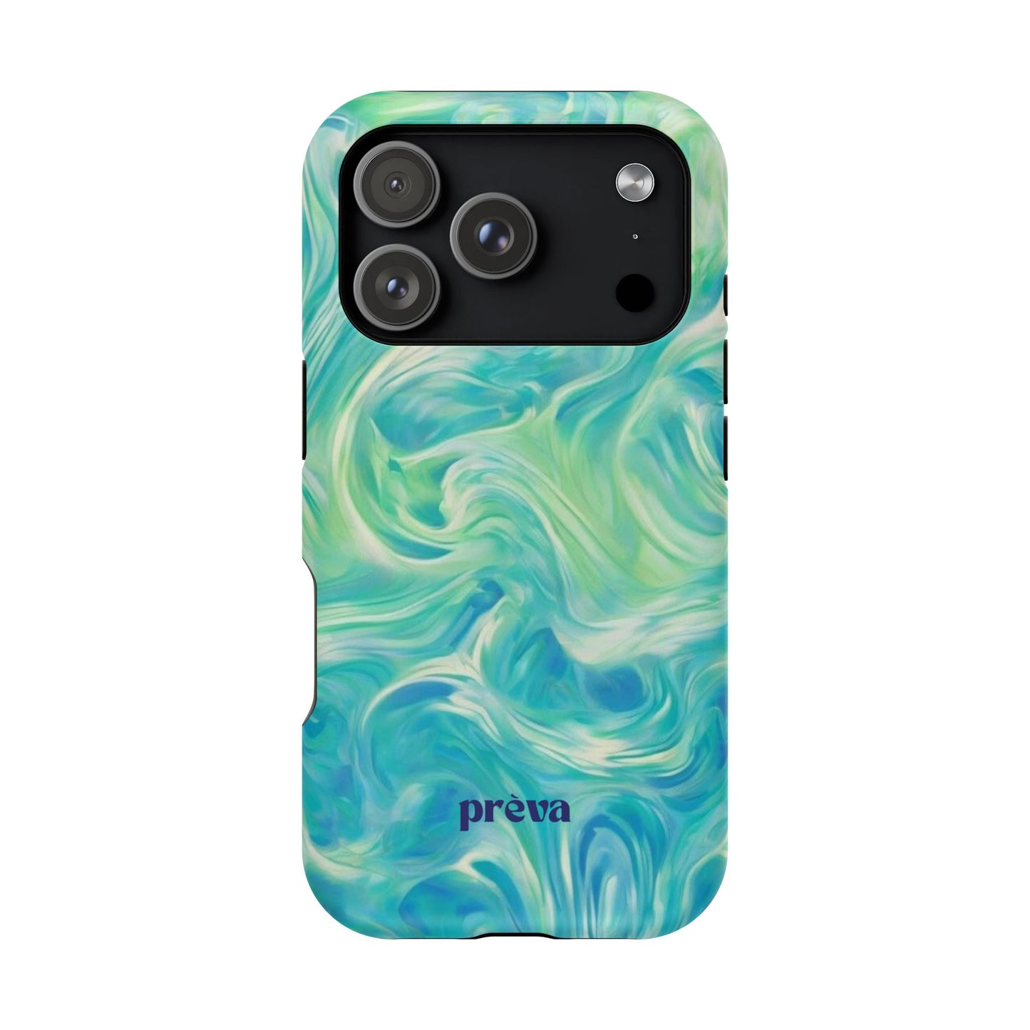 Teal & Green Swirl Phone Case