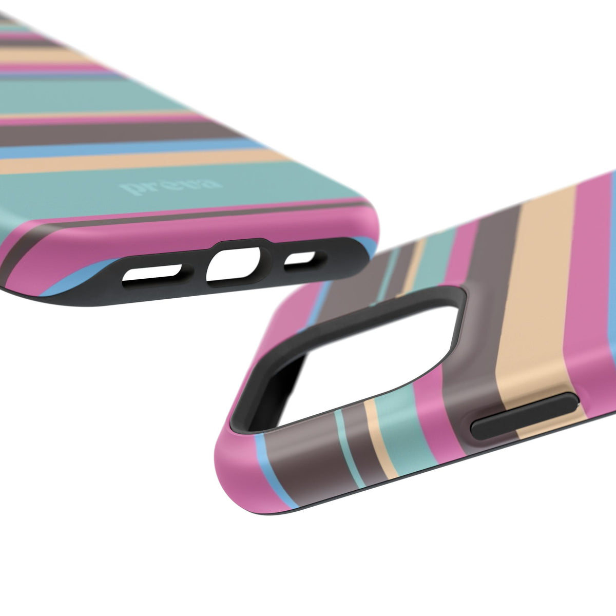 Cocoa Palm Stripes Phone Case