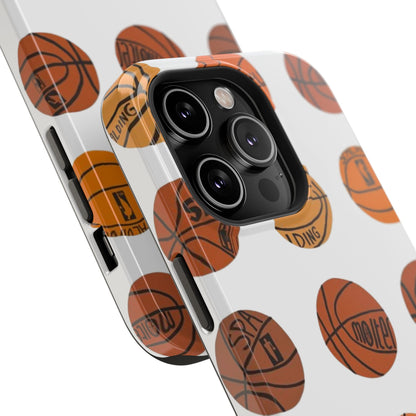 White Basketball Phone Case