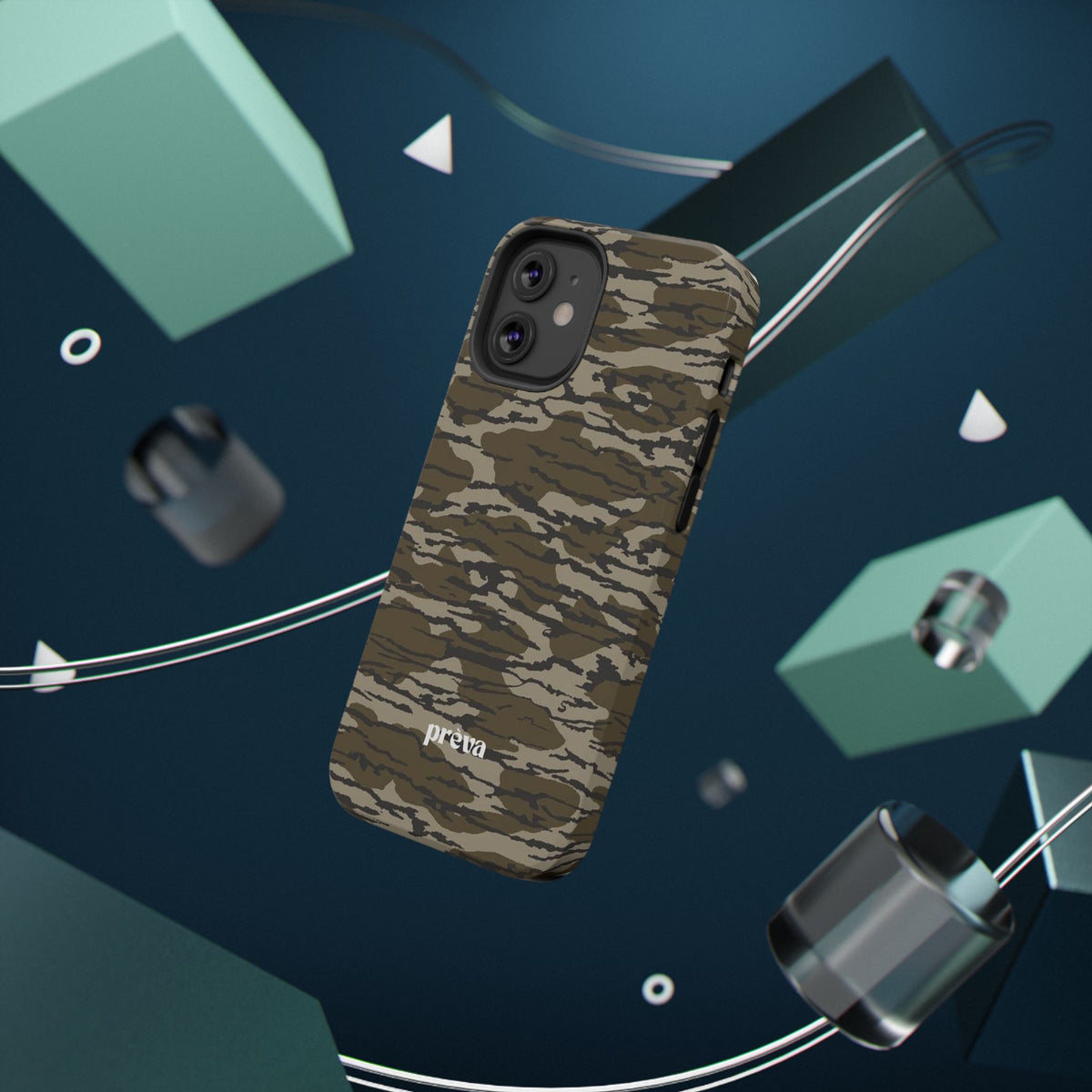 Camo Impact-Resistant Phone Case — Military Green Rugged Protection