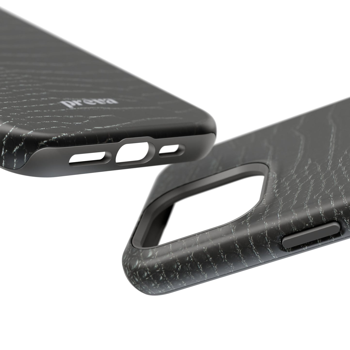 Black Croc Phone Case