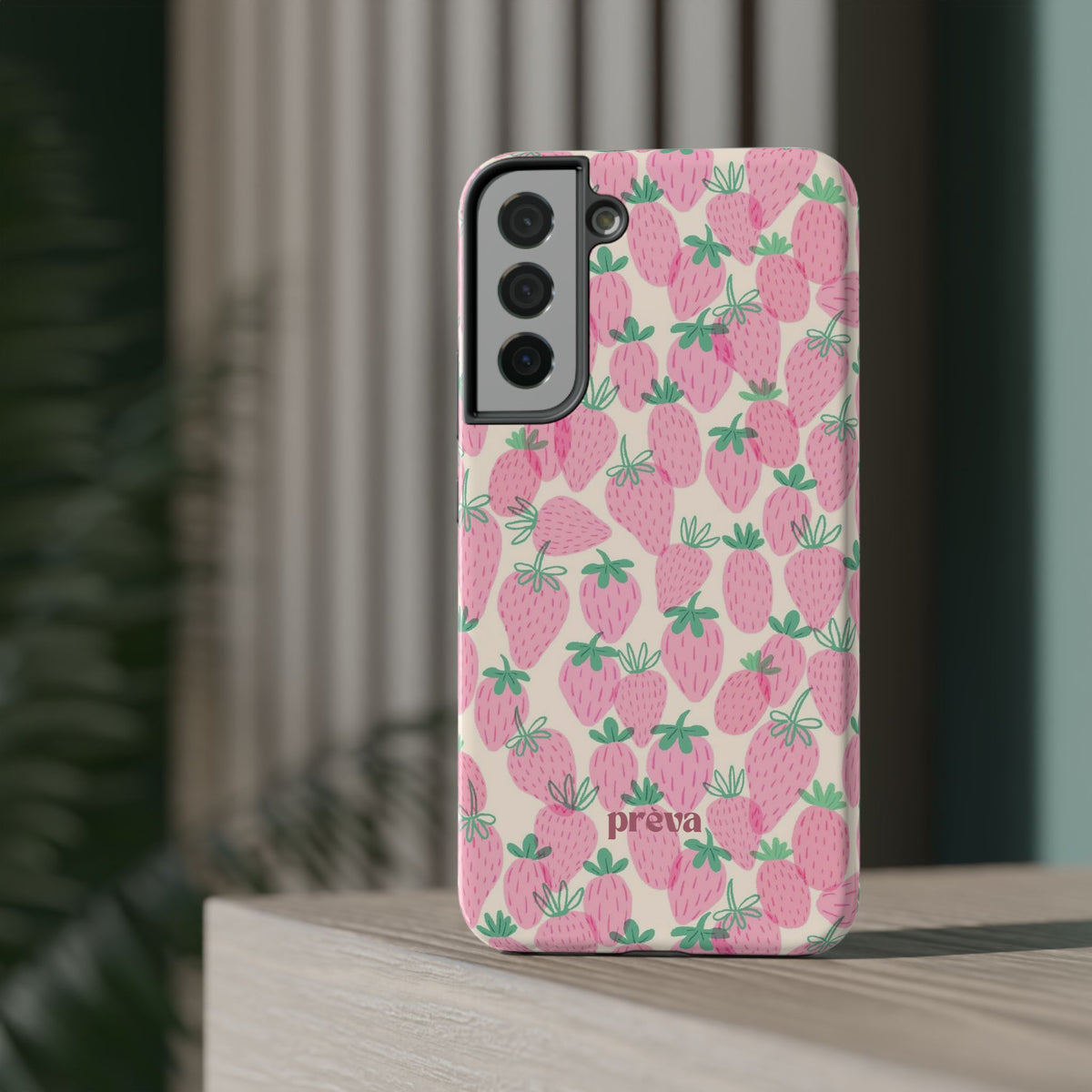Pink Strawberry Phone Case