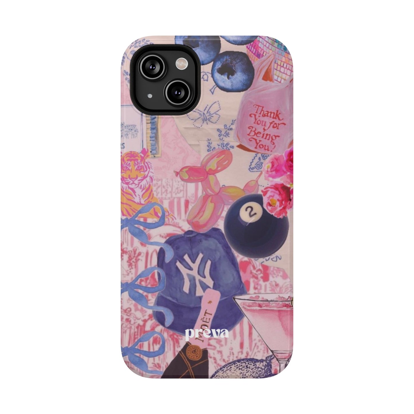 Retro 8 Ball Collage Phone Case