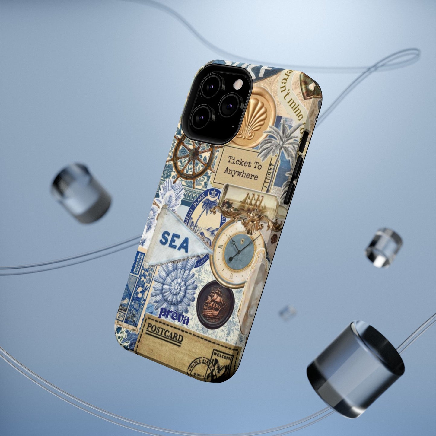 Neutral Travel Collage Phone Case