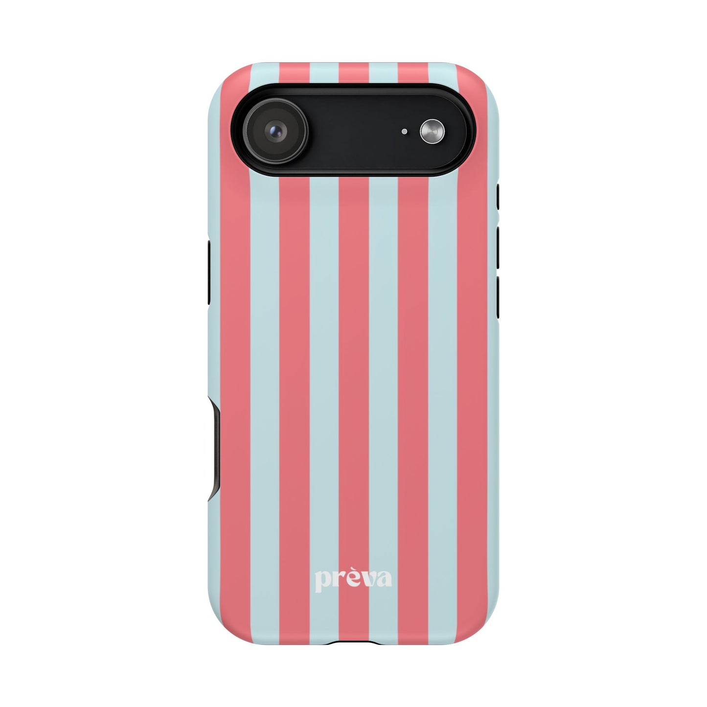 Coral & Teal Stripes Phone Case