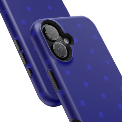 Dark Blue Polka Dots Phone Case