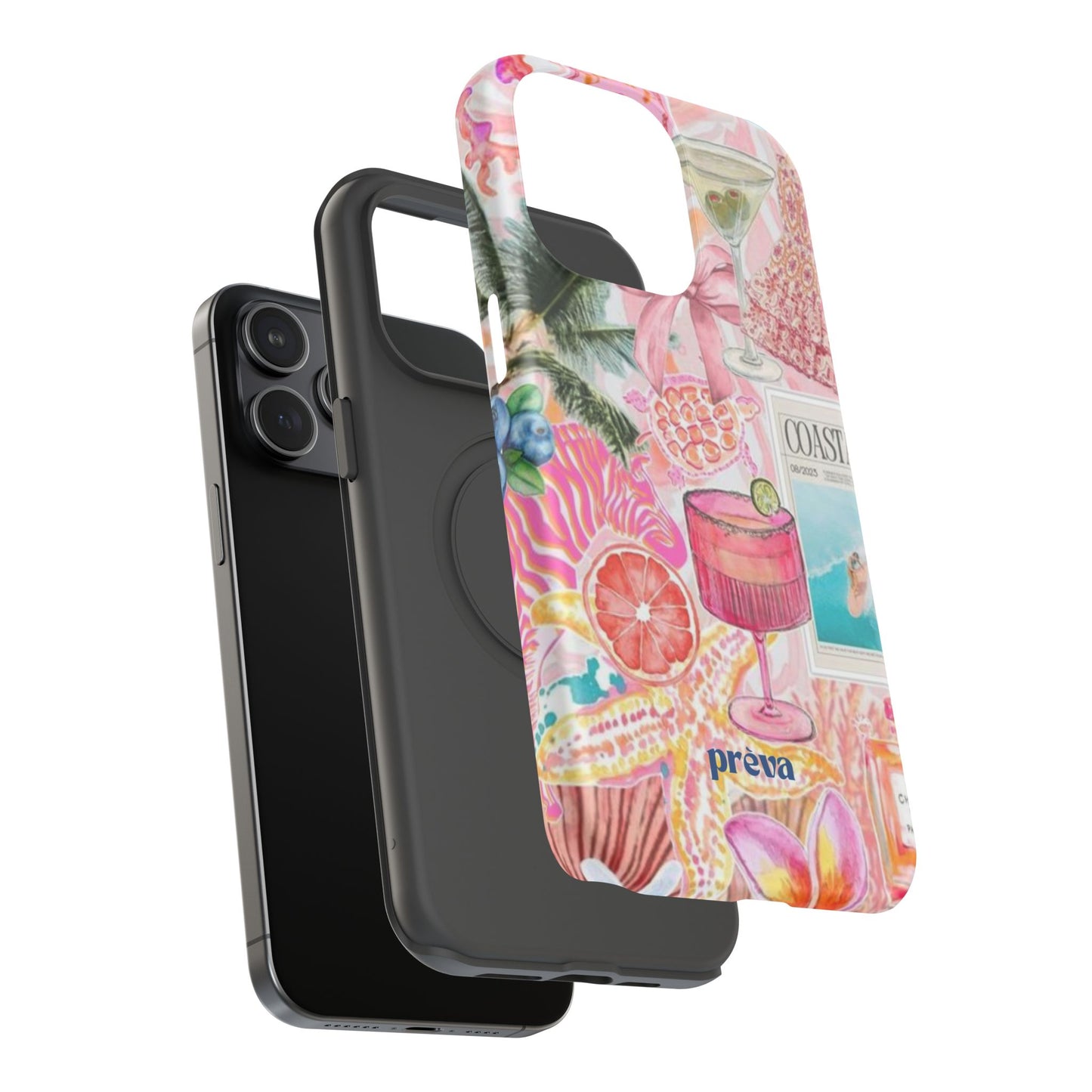 Pink Cocktail Collage Phone Case