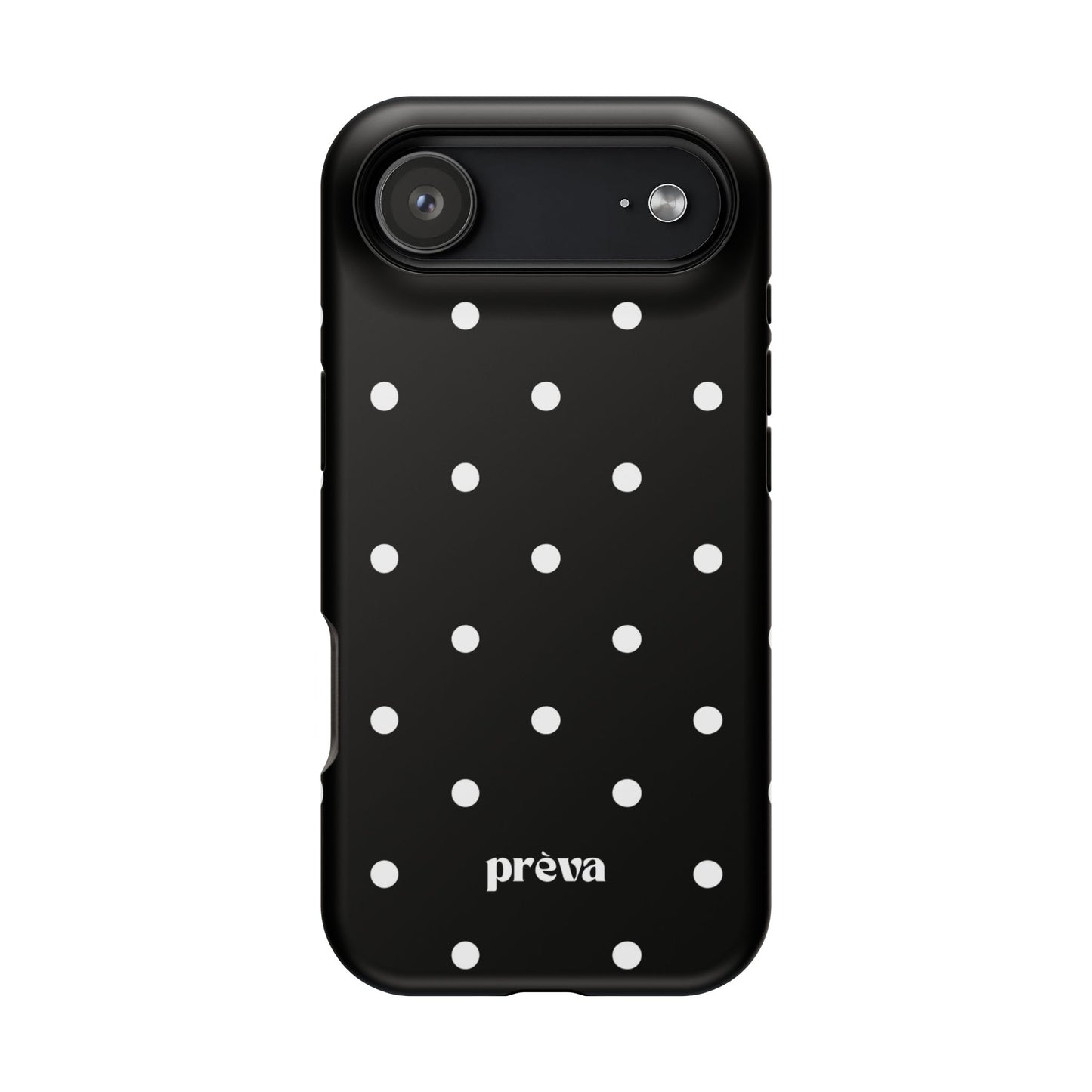 Black with White Polka Dots Phone Case