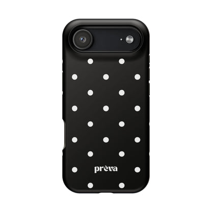 Black with White Polka Dots Phone Case