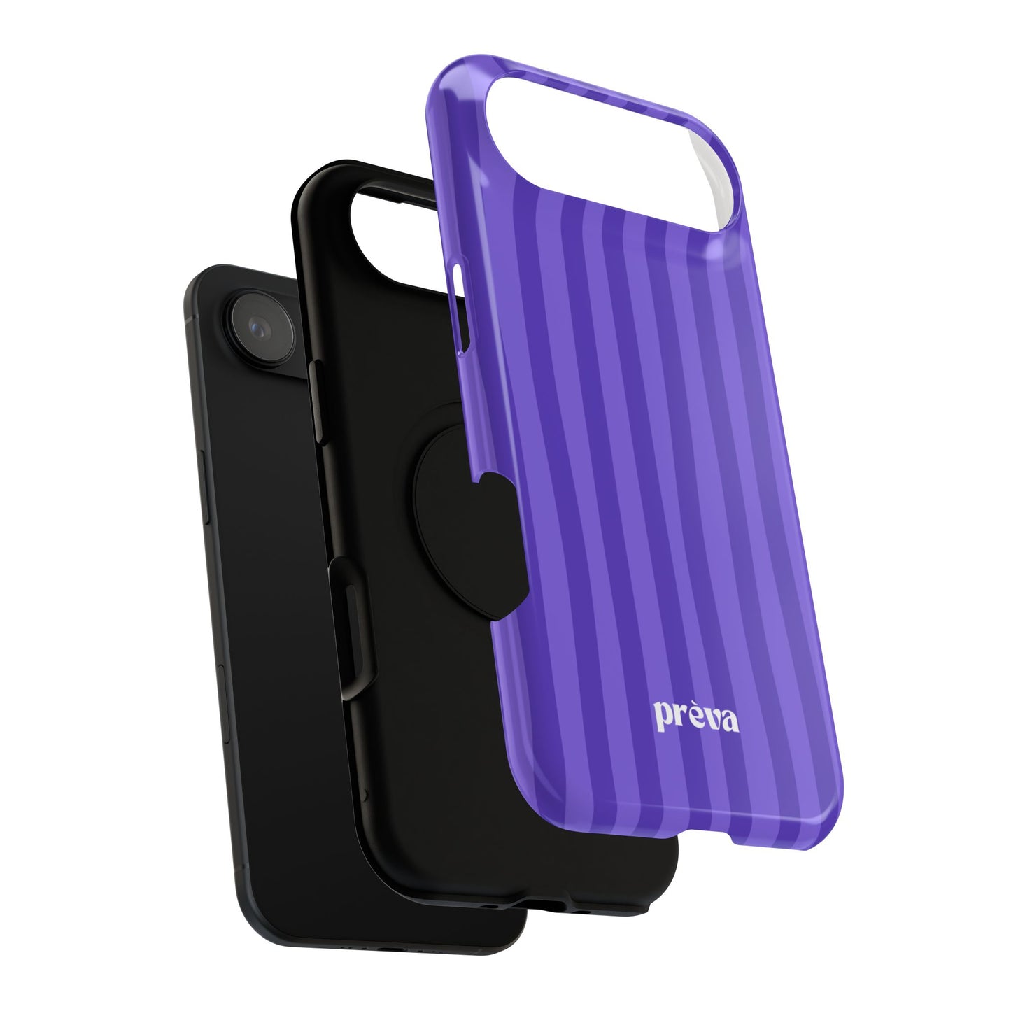 Dark Purple Stripes Phone Case
