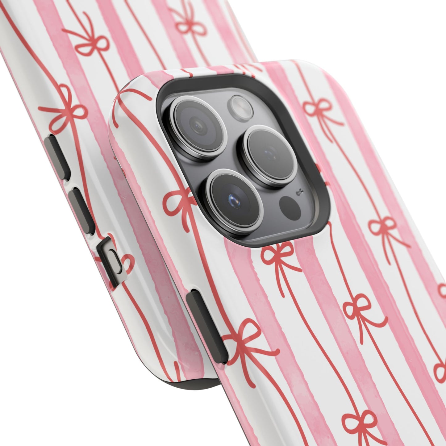 Pink Bow Chain Phone Case