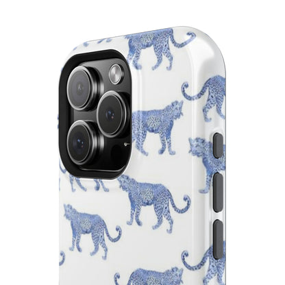 Blue Leopard Pattern Phone Case