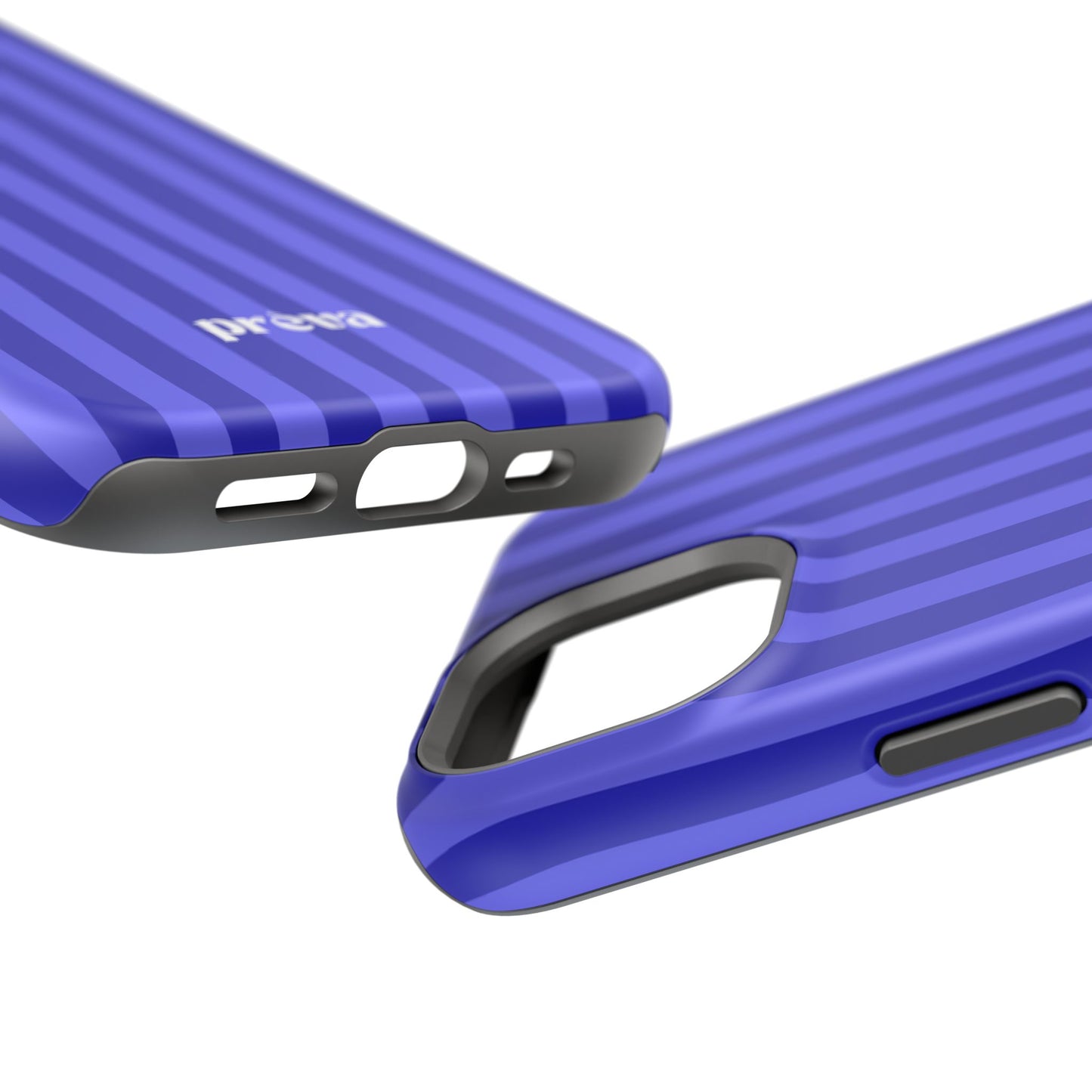 Neon Blue Stripes Phone Case