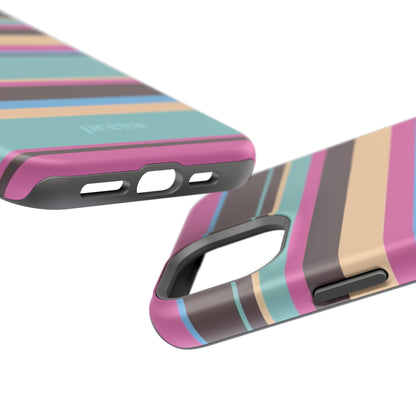 Cocoa Palm Stripes Phone Case
