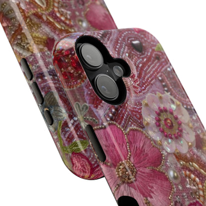 Floral Embroidery Phone Case