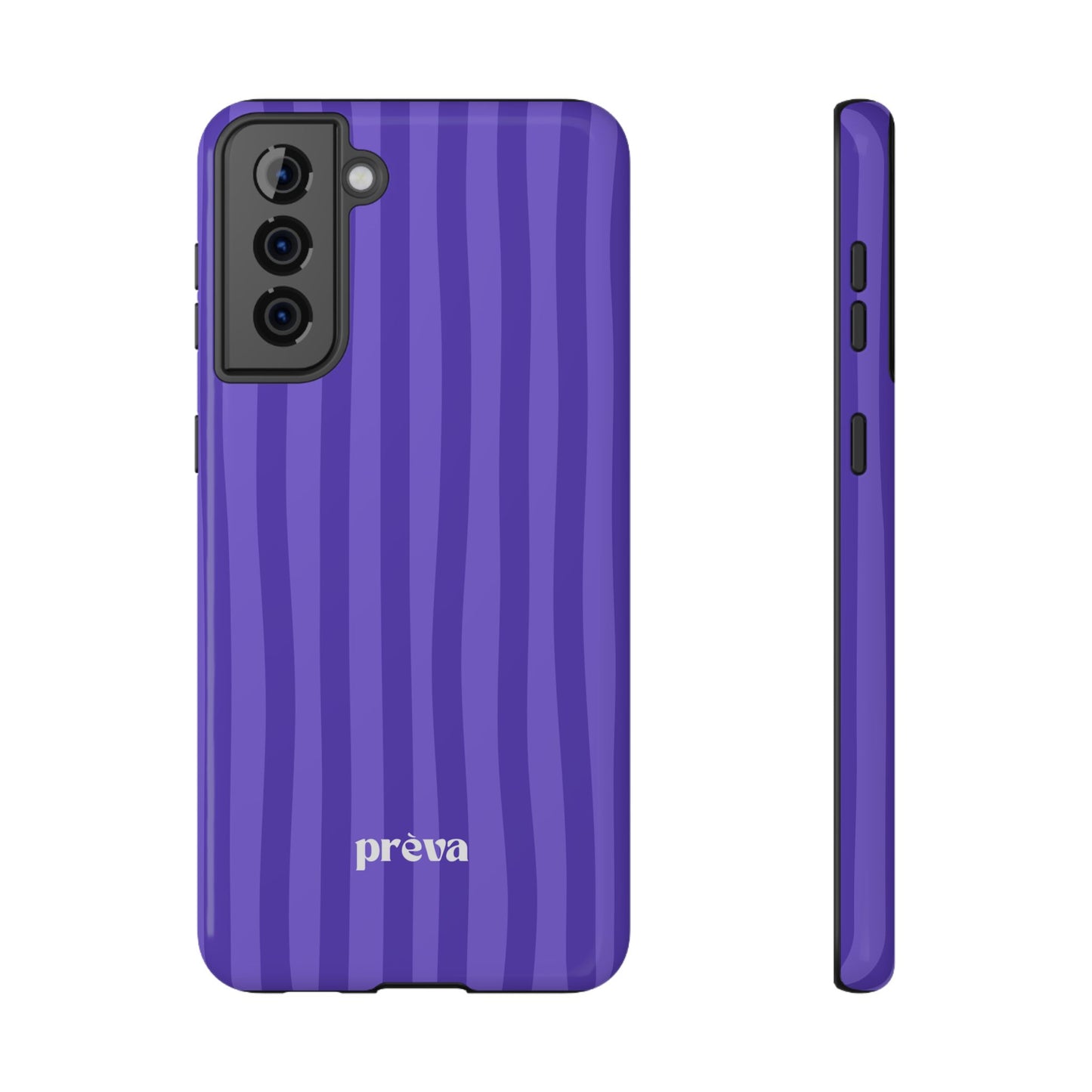 Dark Purple Stripes Phone Case