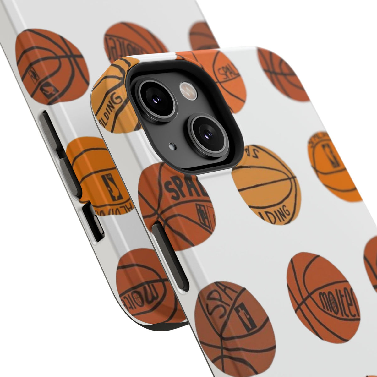 White Basketball Phone Case