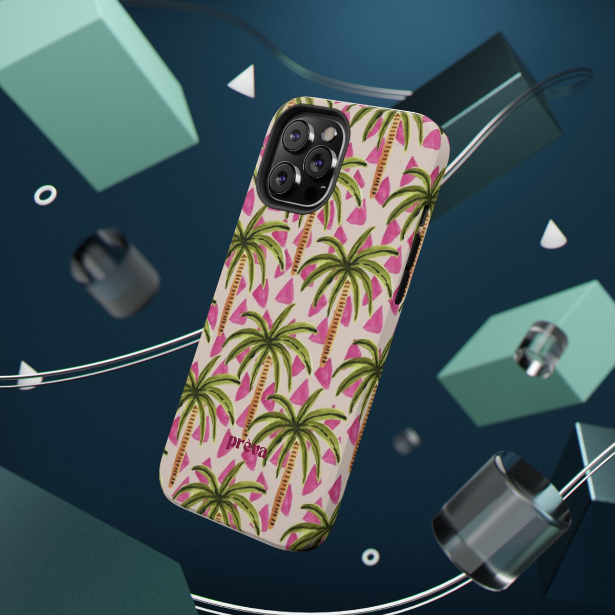 Phone Case — Pink Palm Tree Impact-Resistant Protector