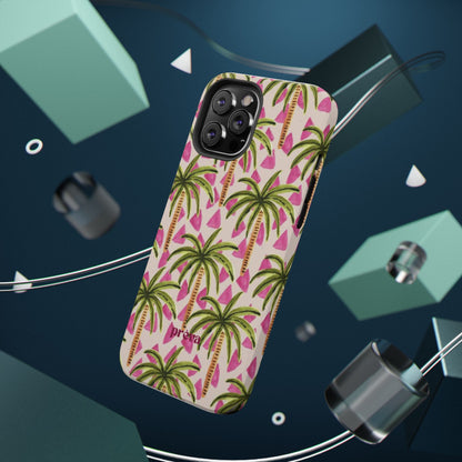 Phone Case — Pink Palm Tree Impact-Resistant Protector