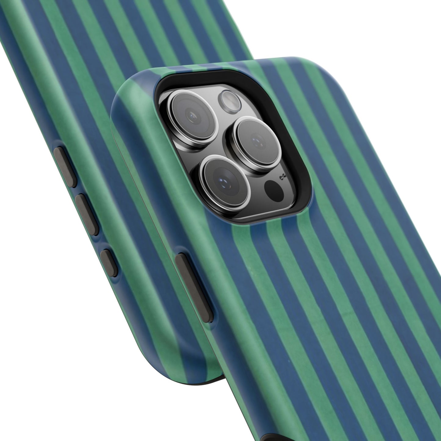 Green & Blue Stripes Phone Case