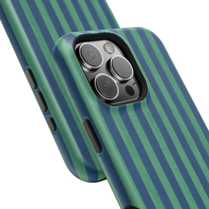 Green & Blue Stripes Phone Case
