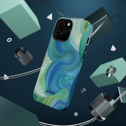 Swirling Ocean Impact-Resistant Phone Case