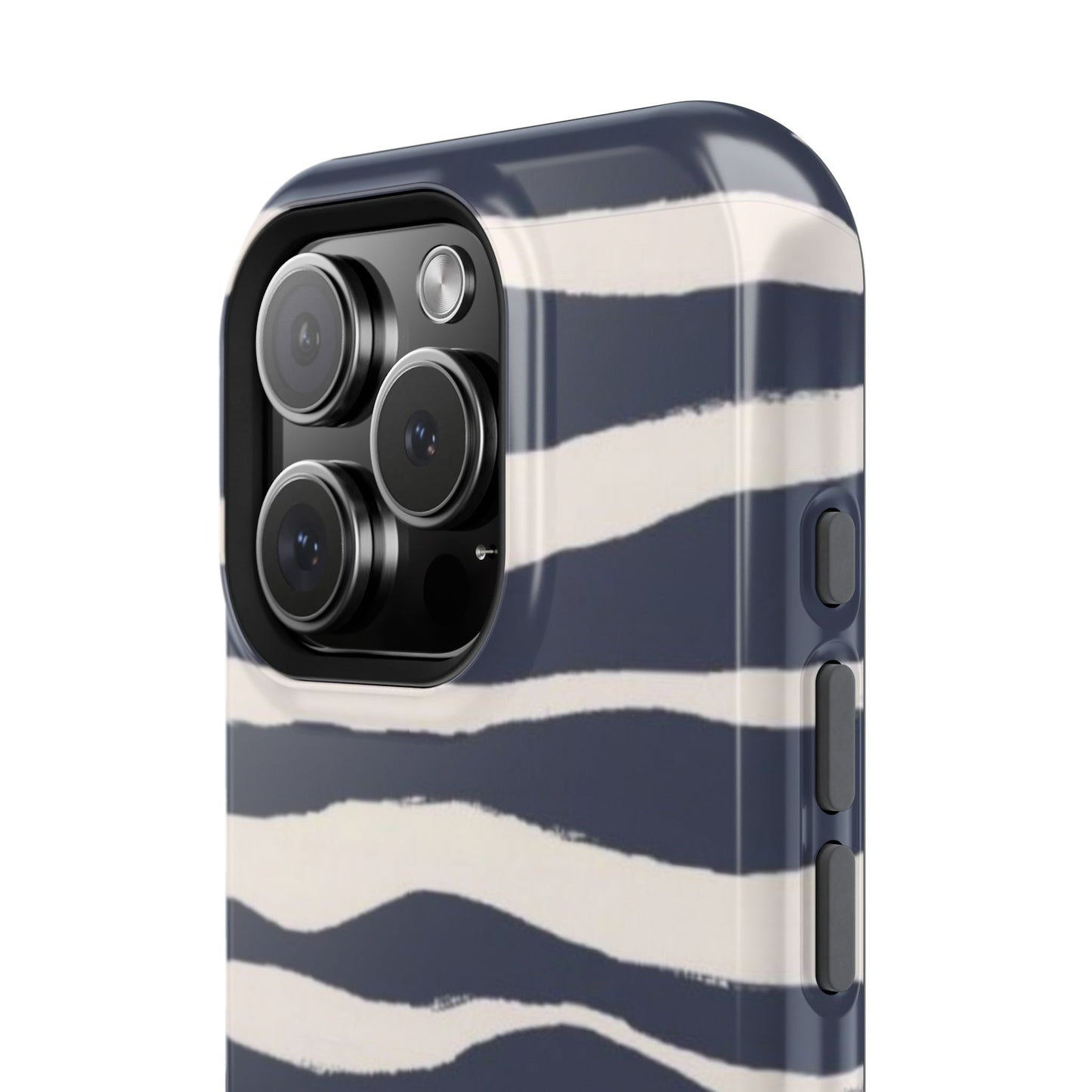 Navy & Cream Zebra Phone Case