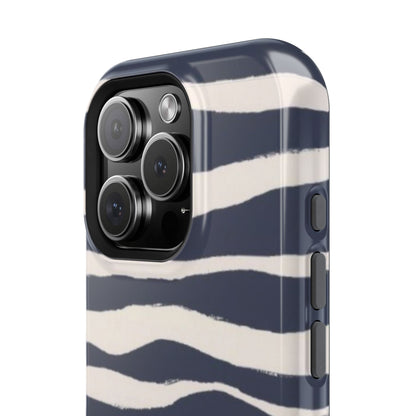Navy & Cream Zebra Phone Case