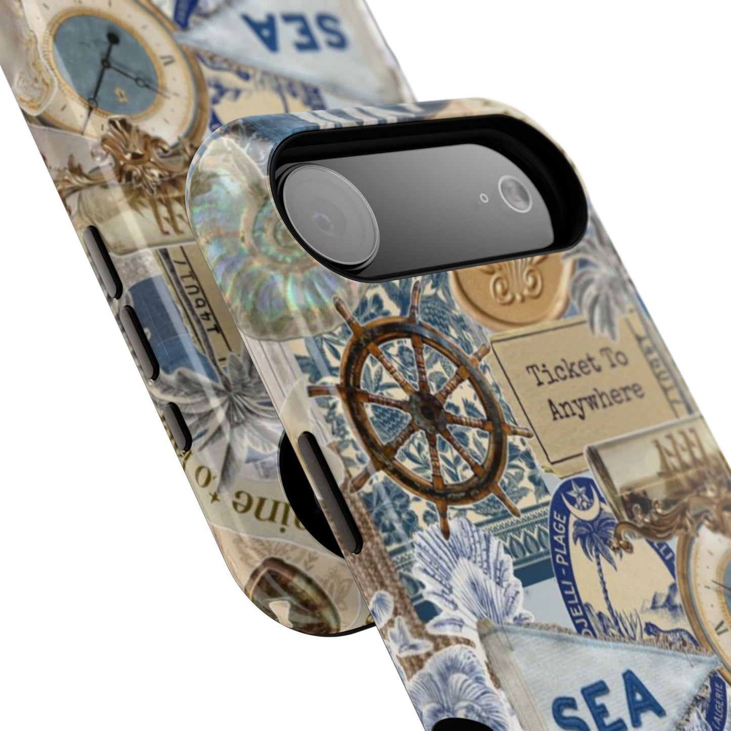 Neutral Travel Collage Phone Case