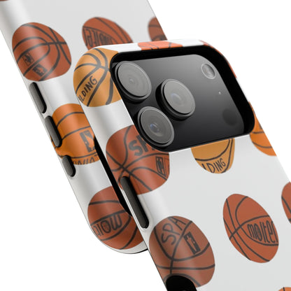 White Basketball Phone Case