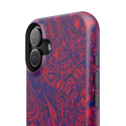 Marbled Red & Purple Phone Case