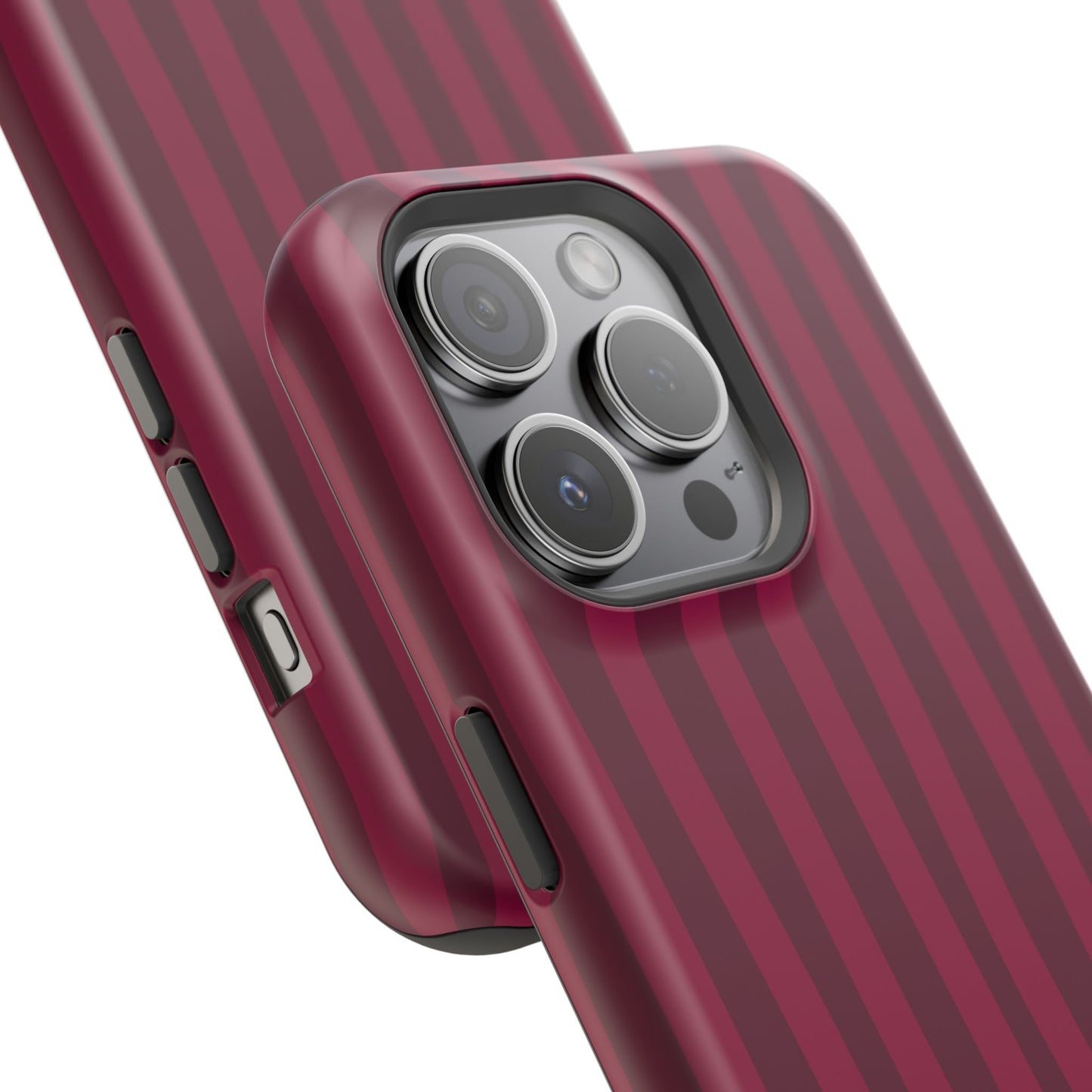 Burgandy Stripes x Ava Dudderar Phone Case