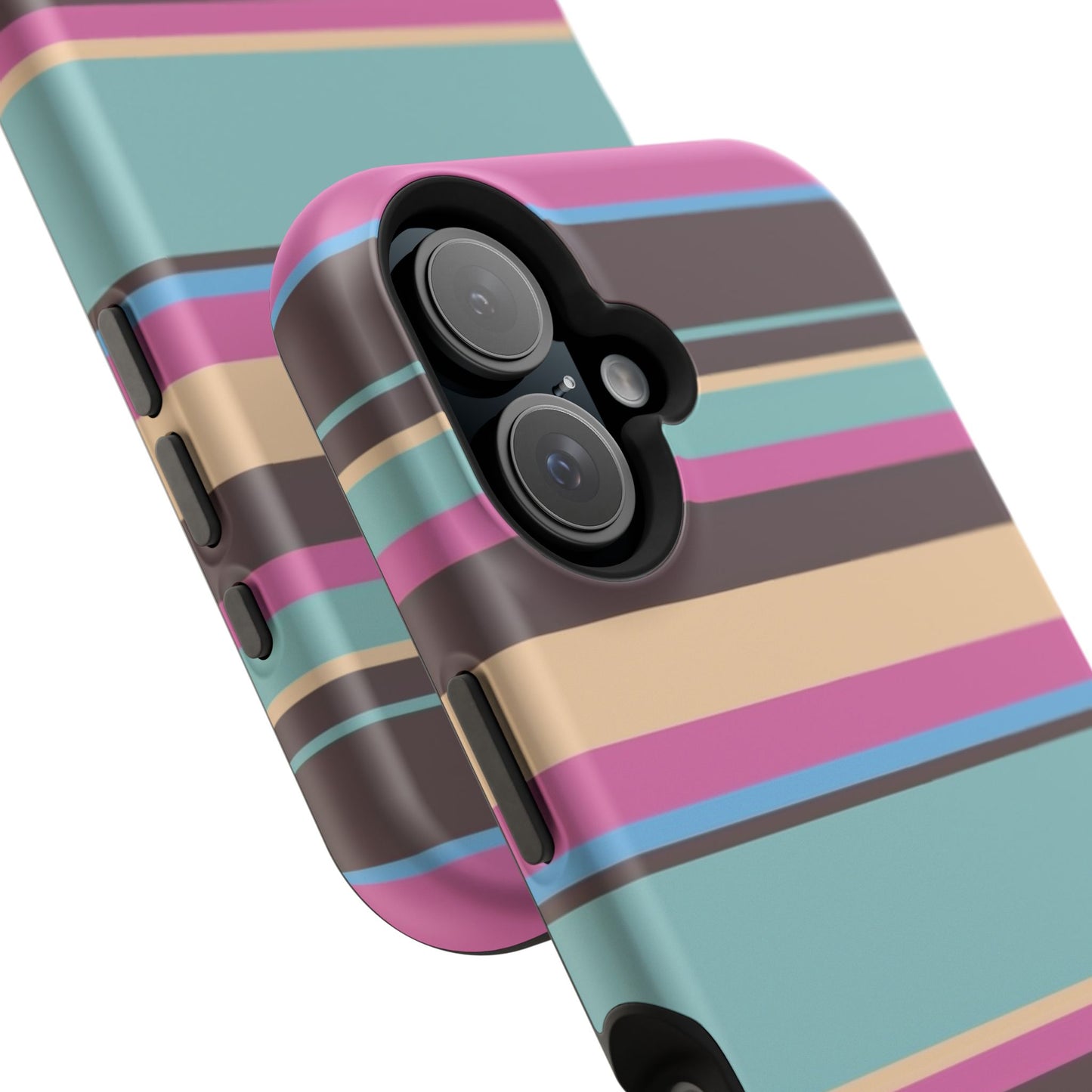 Cocoa Palm Stripes Phone Case