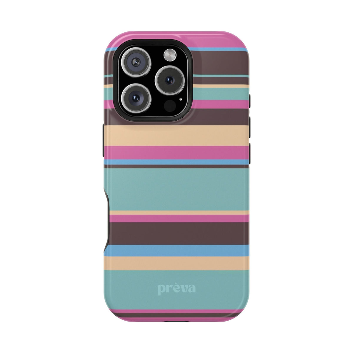 Cocoa Palm Stripes Phone Case