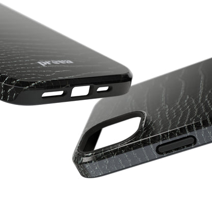 Black Croc Phone Case