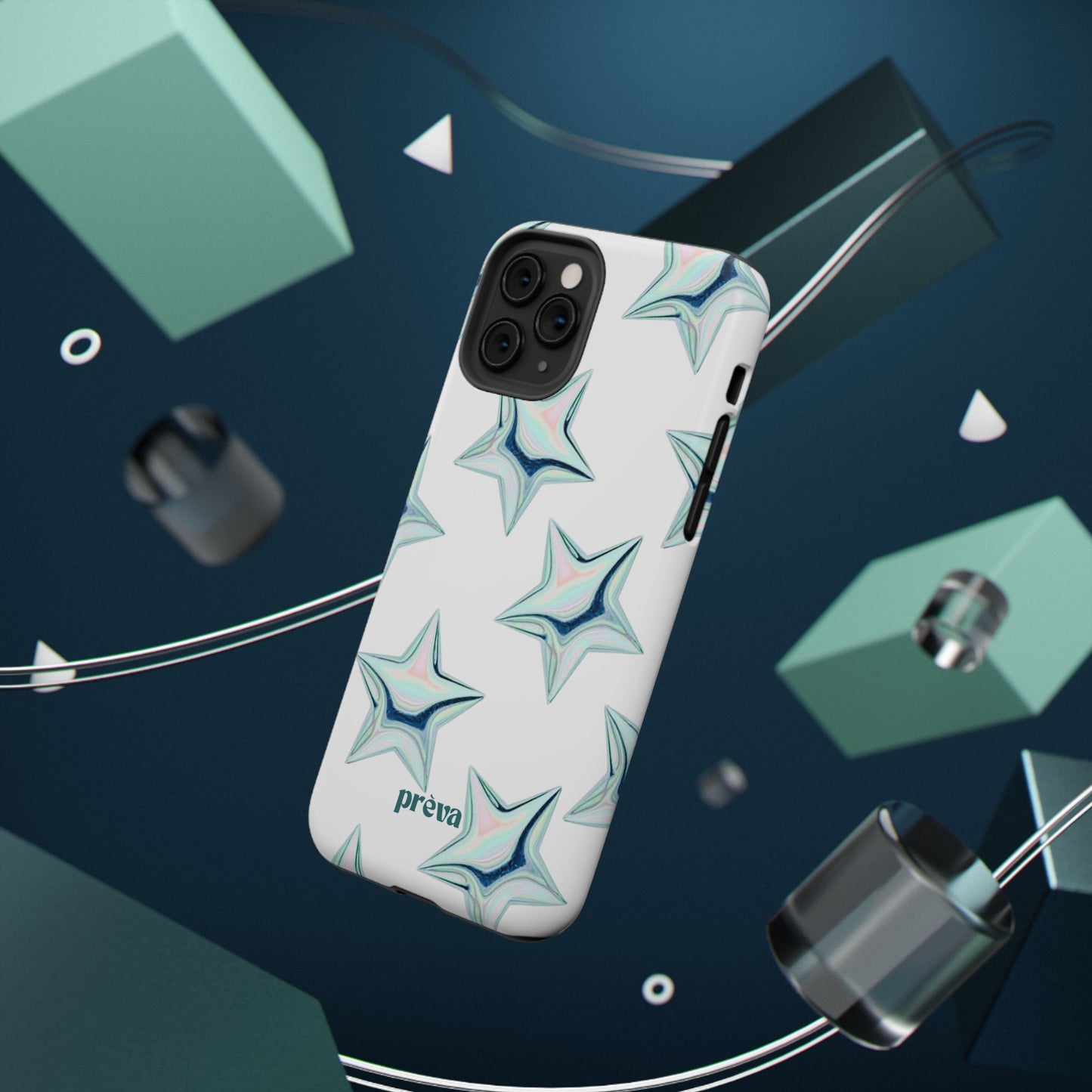 White Starburst Phone Case